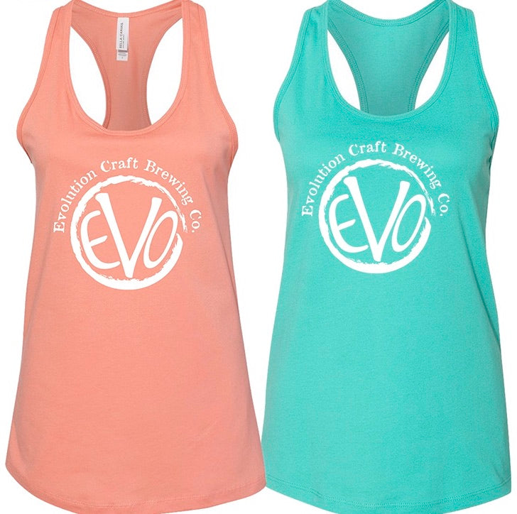 Ladies EVO Tank - SUNSET & TEAL